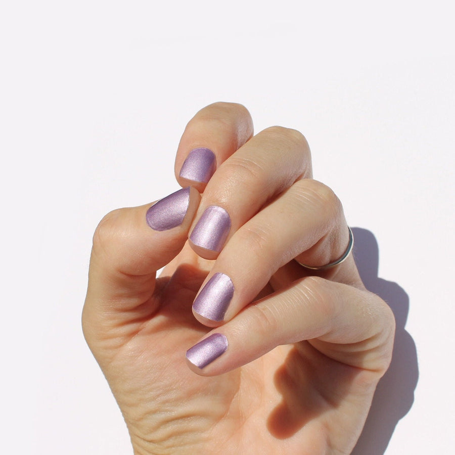 Metallic Lilac Gel Wraps